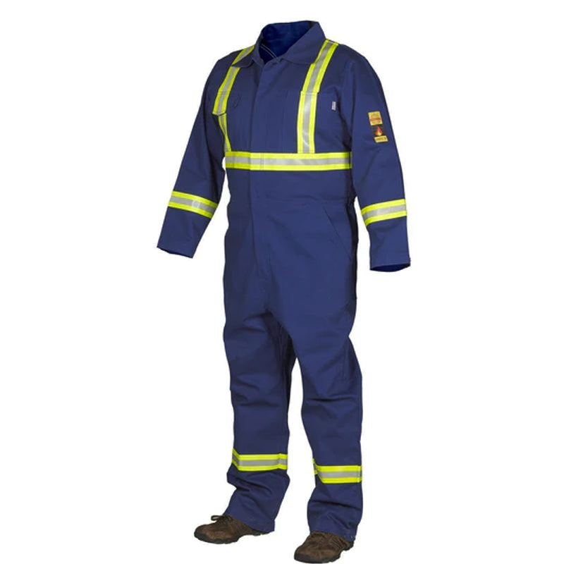Fire Resistant 100% Cotton Coverall with Reflective Tape